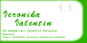 veronika valentin business card